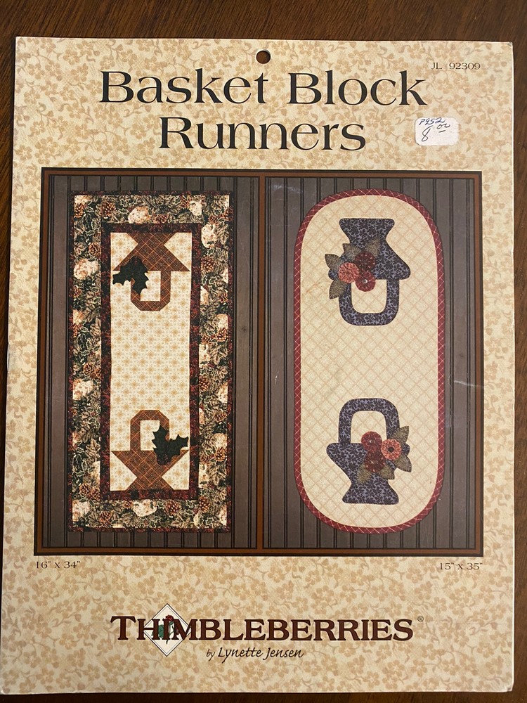 THIMBLEBERRIES BASKET BLOCK Table RUNNERS QUILT PATTERN BY LYNETTE JENSEN