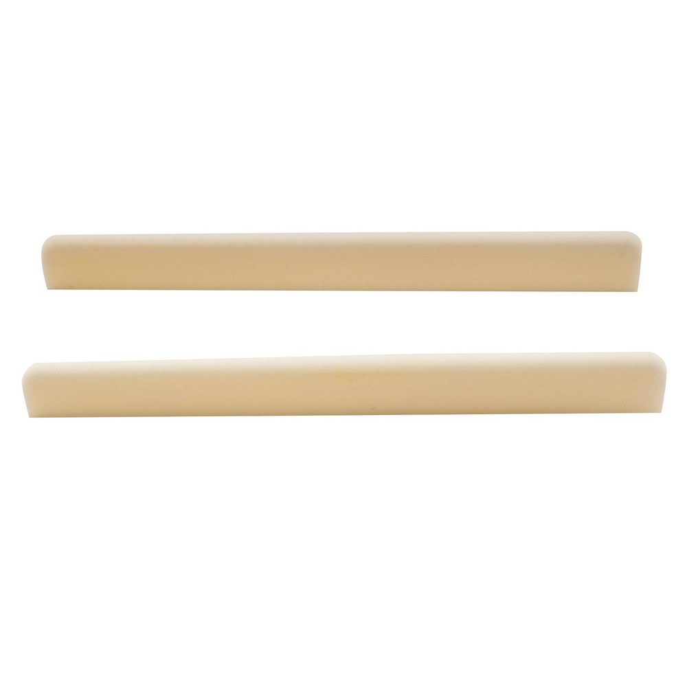 Musiclily 2Pcs 80mm Flat Bottom Bone Saddle For Classical Guitar Replacement New