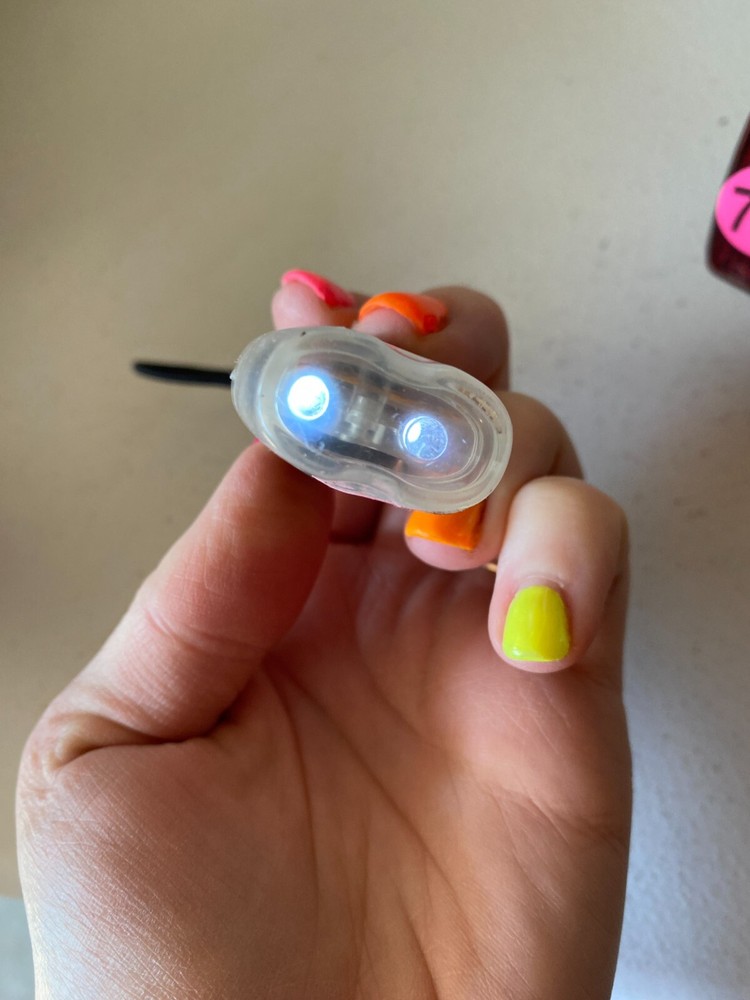 Small Light Clear with On/Off Switch, LED, Works Great, Stretch Elastic Band,