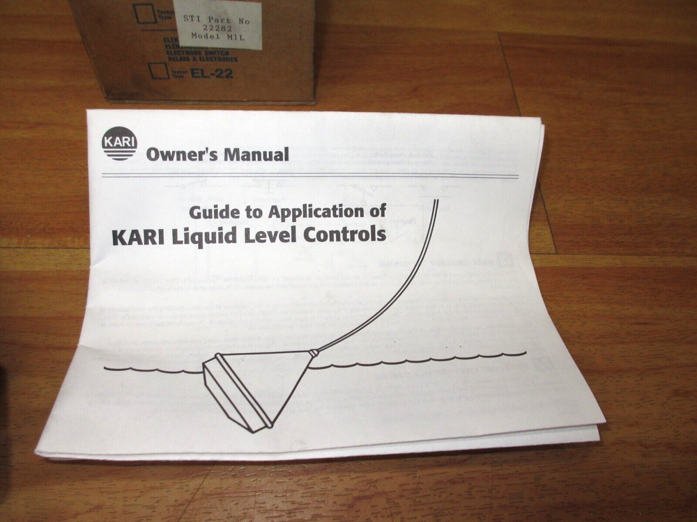 Kari M1L *NEW* Float Switch Liquid Level Indicator Sensor STI 22282