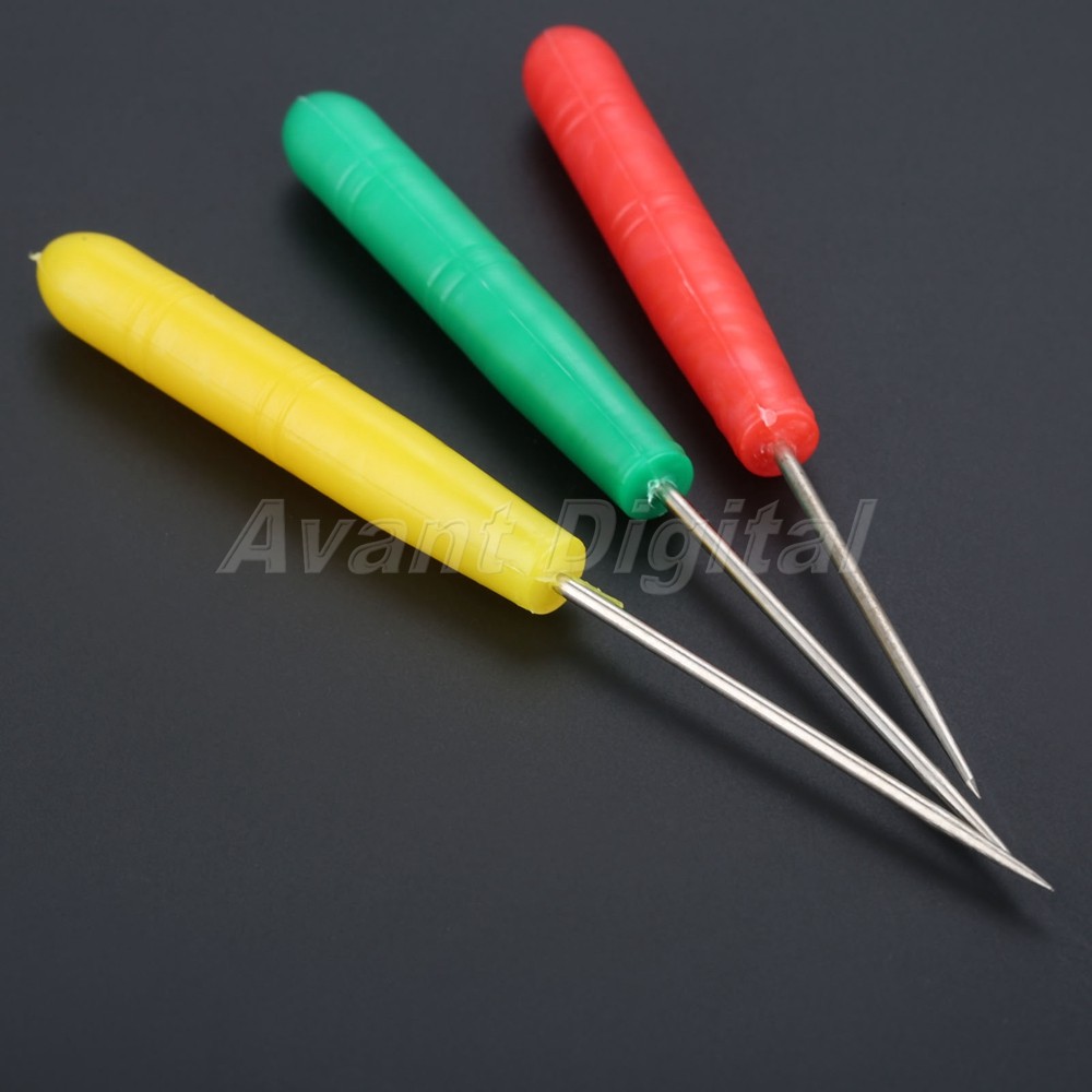 10pcs Sewing Awls Leather Punch Repair Stitching Clicker Tool Plastic Handle