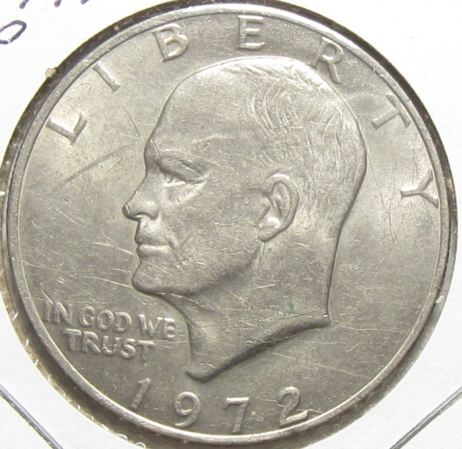 1972 Circulated CN-Clad Eisenhower Dollar - #10838-20