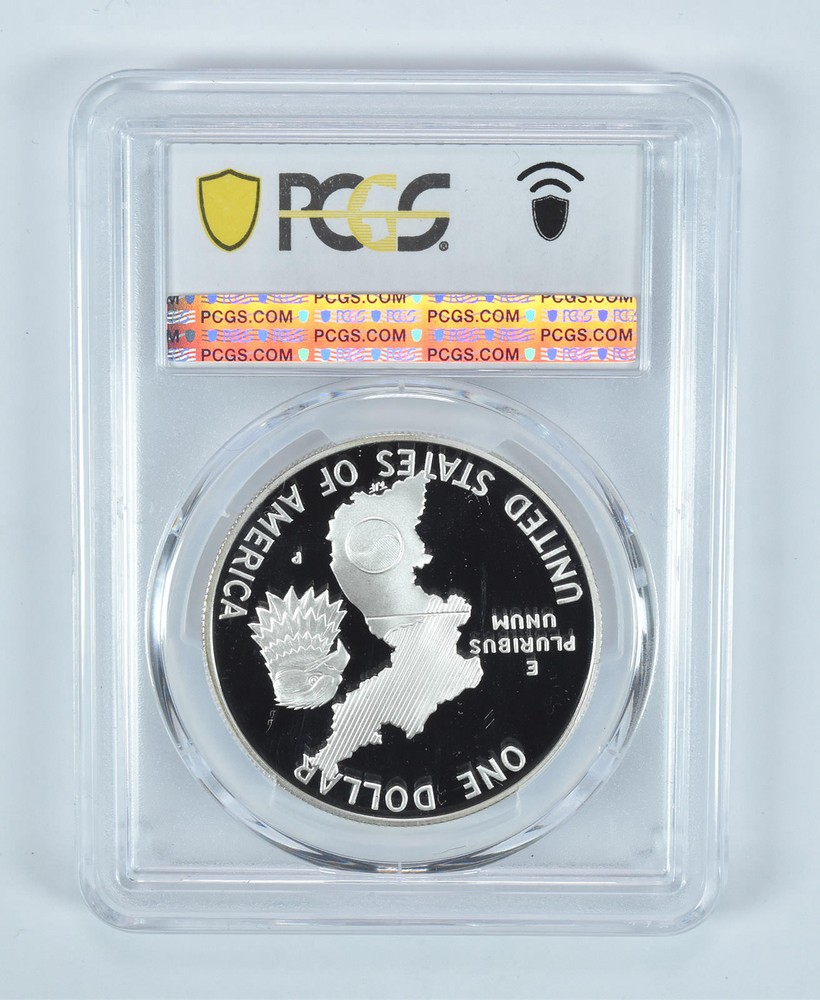 1991-P Korea Commemorative $1 PR69 DCAM PCGS Blue Label