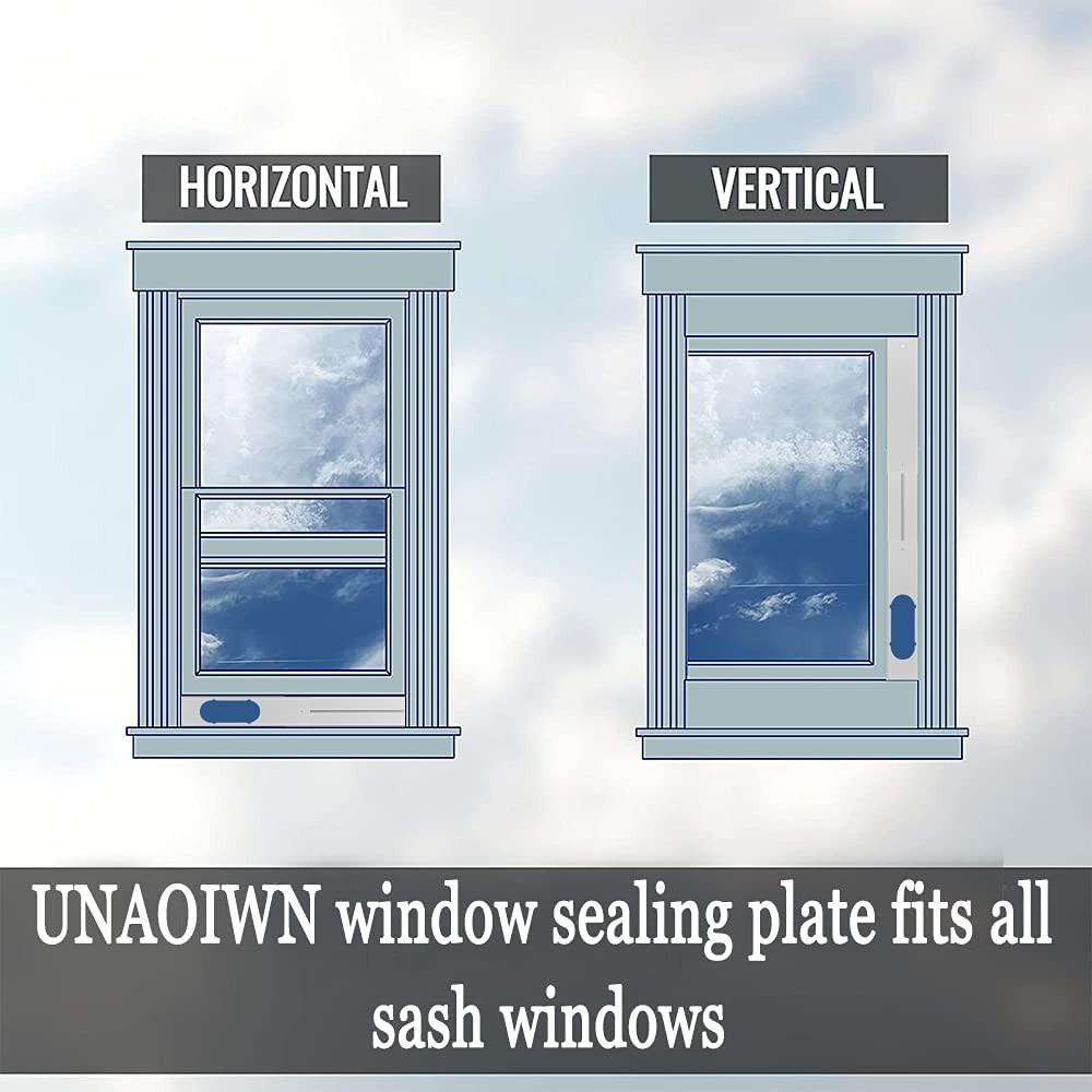 Portable Air Conditioner Window Kit, Adjustable Vertical/Horizontal Sliding Wind