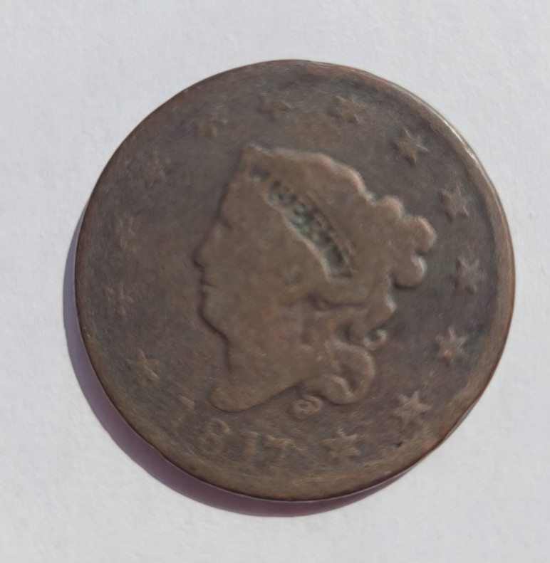 1817 Coronet Head Large Cent U.S. Coin