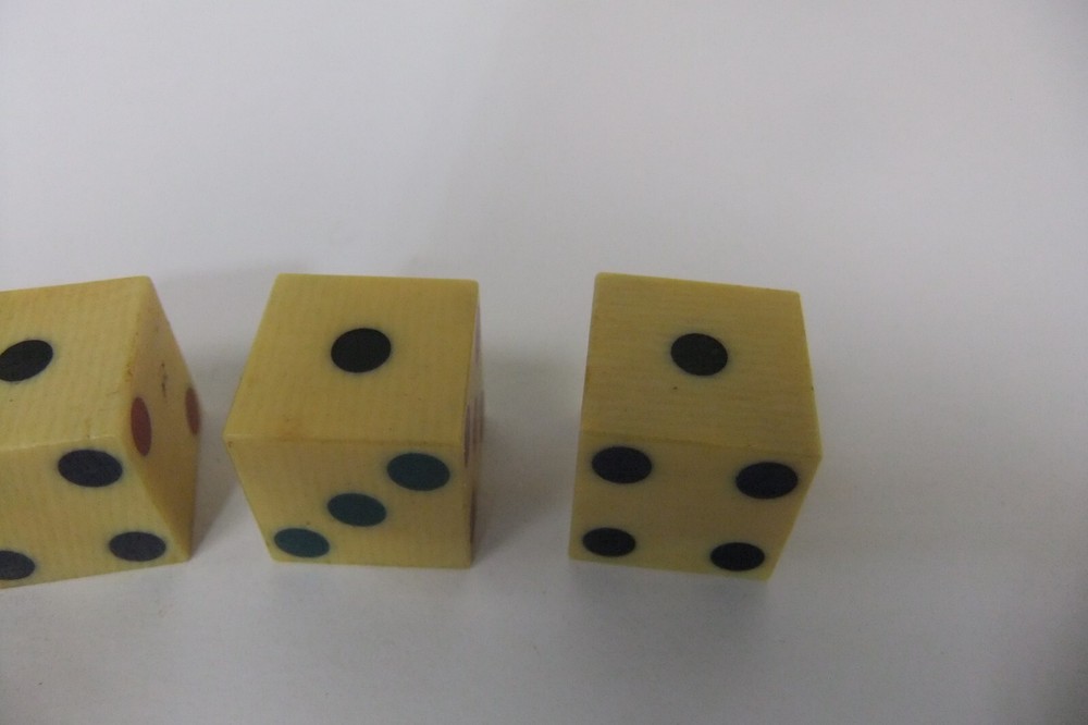 Grained Celluloid Cheaters Illegal Casino Dice