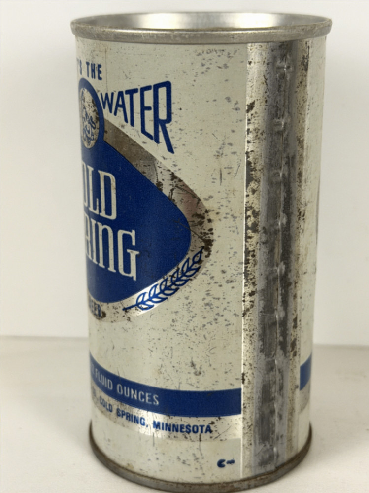 Cold Spring Beer Can Vintage Original Steel 12oz Blue Silver
