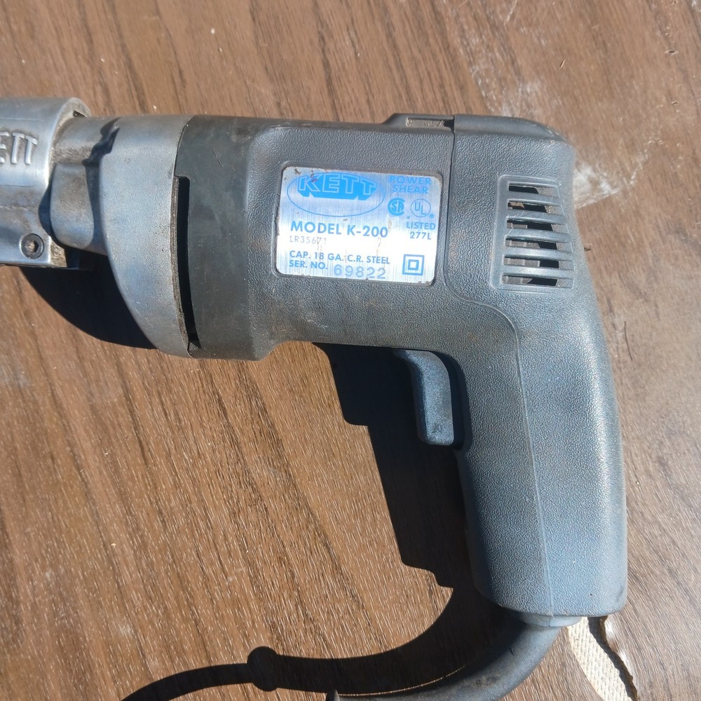 Kett Tool Model K 200 Power Shear Nice Working Condition