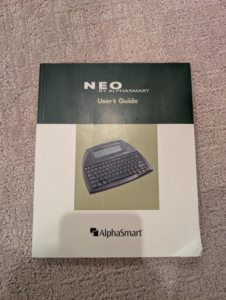 AlphaSmart NEO Word Processor COMPLETE w/ OEM Case, Manual, Power Adapter