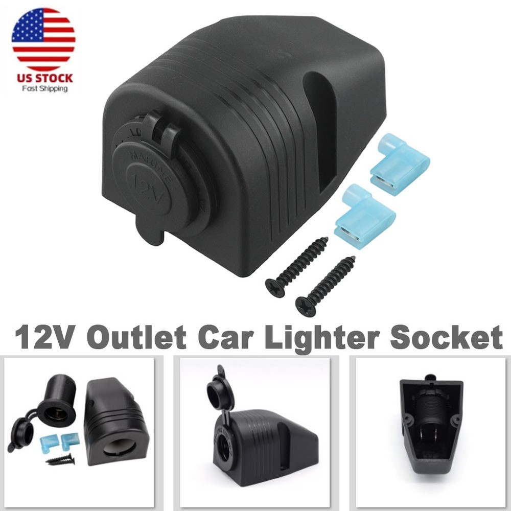12/24V Cigarette Lighter Socket Marine Boat Caravan Car Lighter Splitter Socket