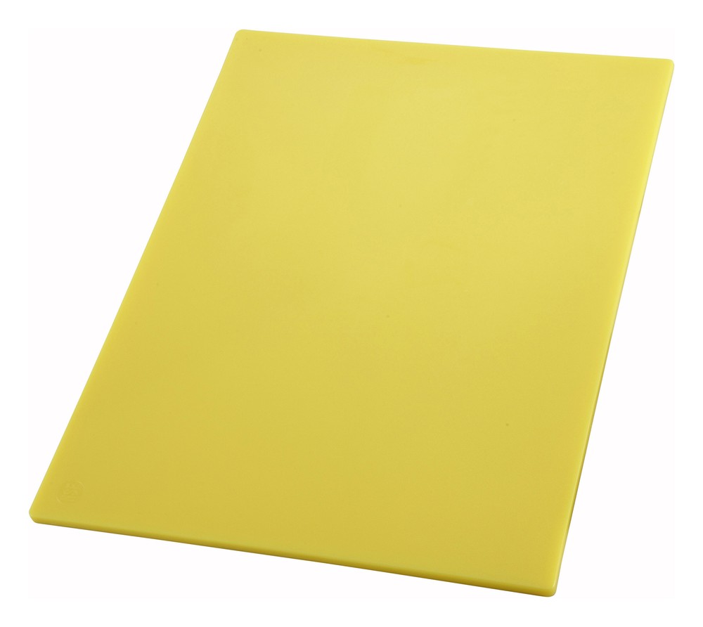 Cutting Board, 12" x 18" x 1/2", Yellow (6 Each)