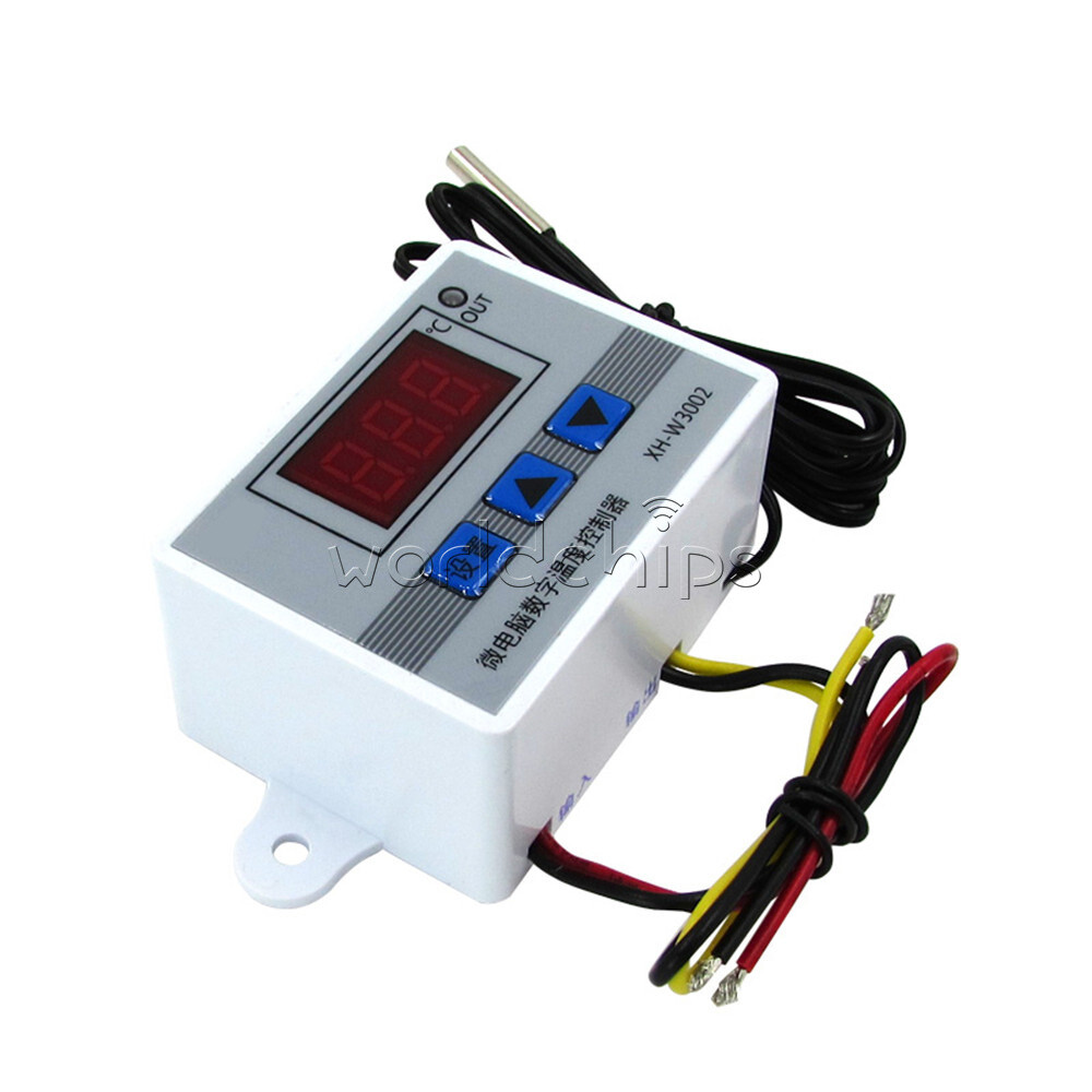 DC 12V Digital LED Temperature Control Microcomputer Thermostat Sensor Probe