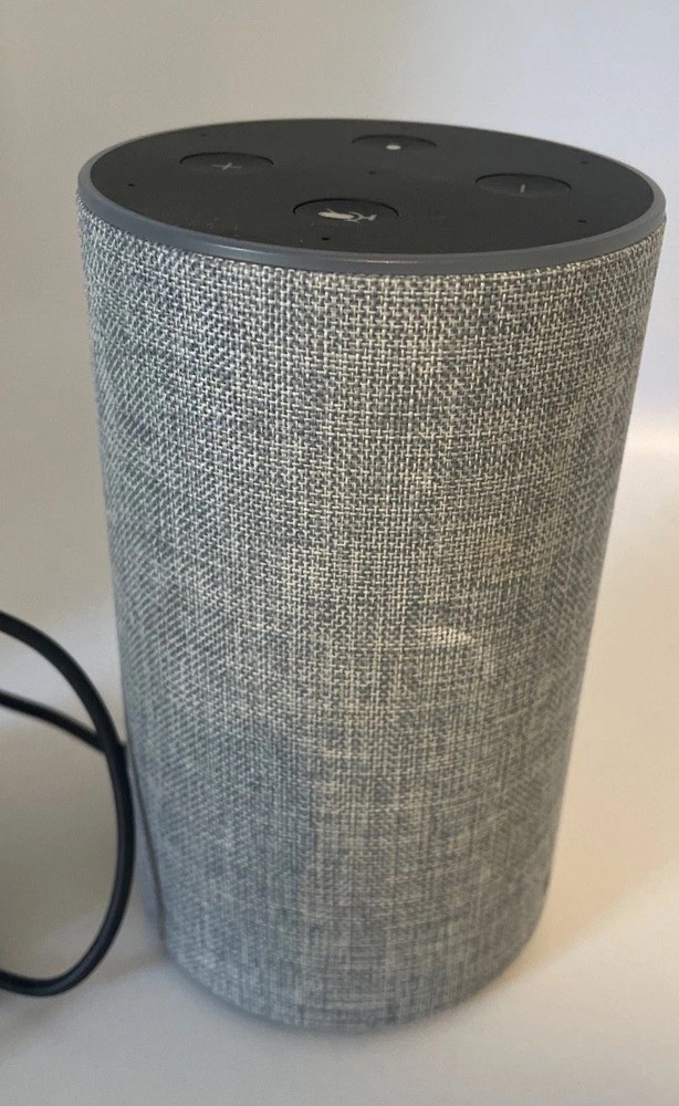 Amazon Echo (2nd Generation) Smart Assistant - Heather Grey Fabric