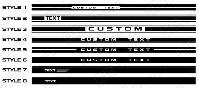 Ford Mustang Side Rocker Panel Stripes Decals 2015 2016 2017 Pro Motor