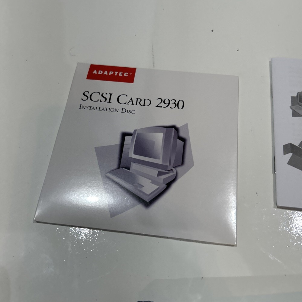 Adaptec AHA-2930CU SCSI Controller Card Installation Disc & Manual
