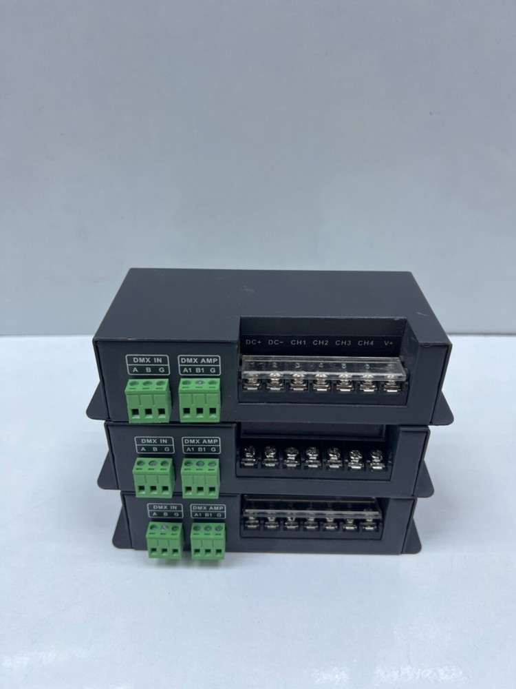 Lot 3 pcs 4CH CC DMX-PWM Decoder LT-840-350, without box