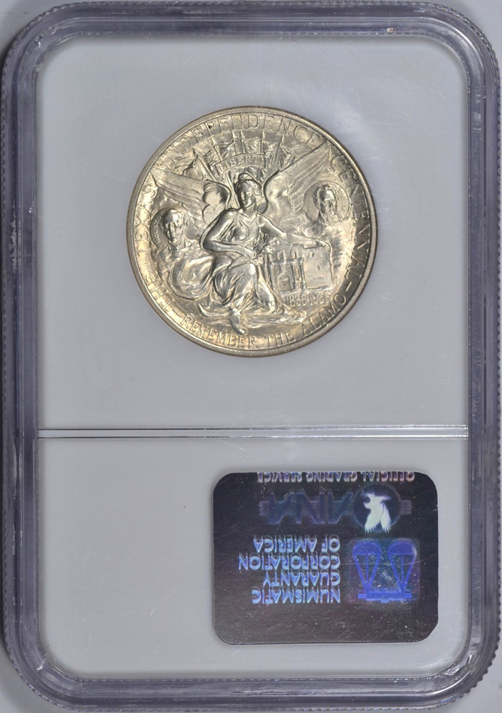 1934 TEXAS COMMEMORATIVE HALF DOLLAR NGC MS64 CAC NICE