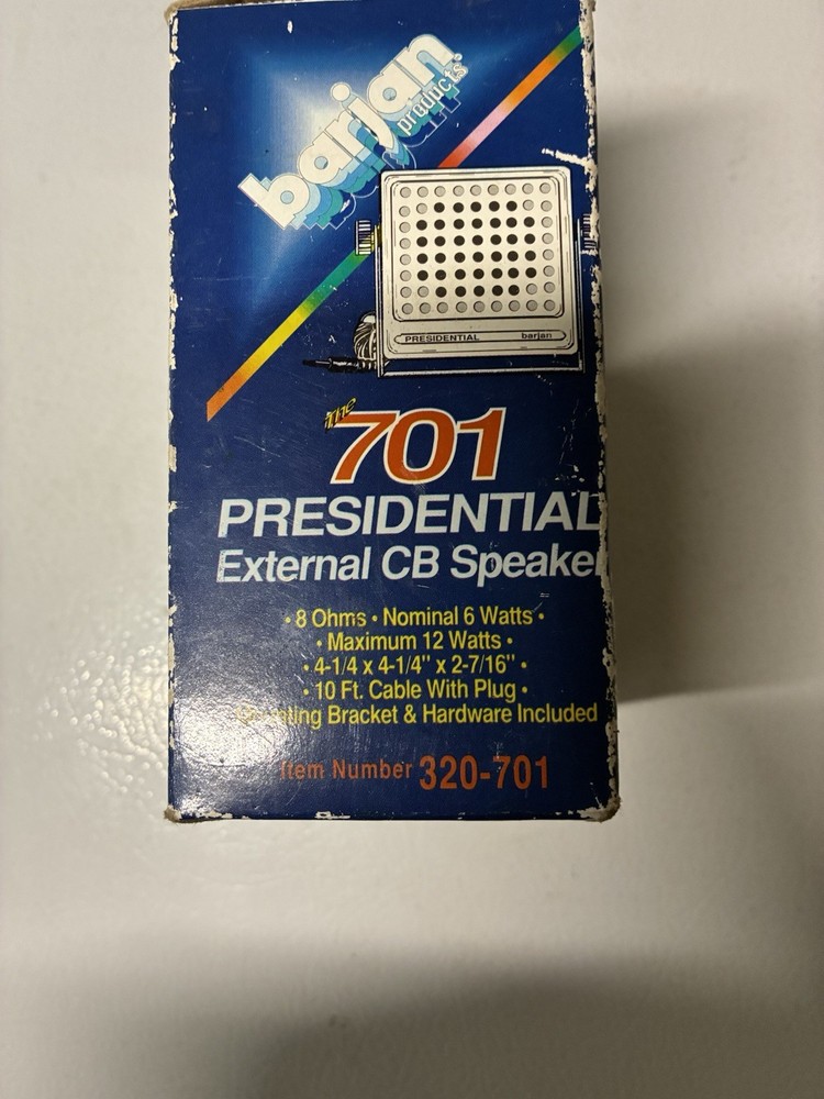 Vintage 701 presidential external CB speaker. Untested