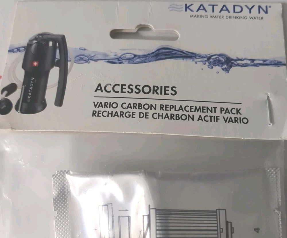 Katadyn Vario Carbon Replacement Pack - 2 Pack New Sealed