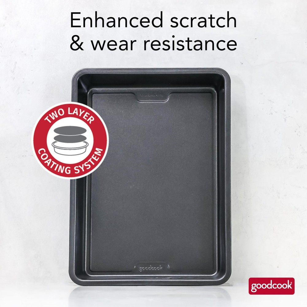 PRO Oblong Baking Pan Nonstick Warp & ScratchResistant DishwasherSafe Carbon ...