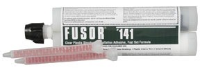 Fusor 141 Clear Plastic Structural Installation Adhesive (Fast Set), 10.1 Oz.