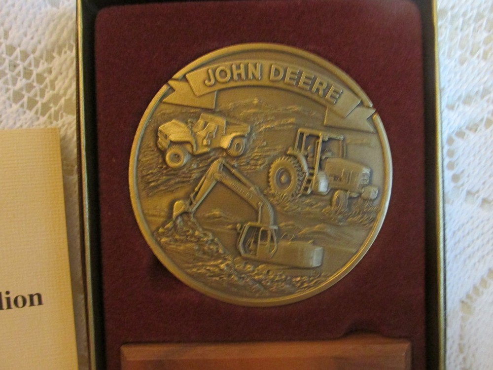 1994 John Deere Calendar Medallion Featuring Excavator