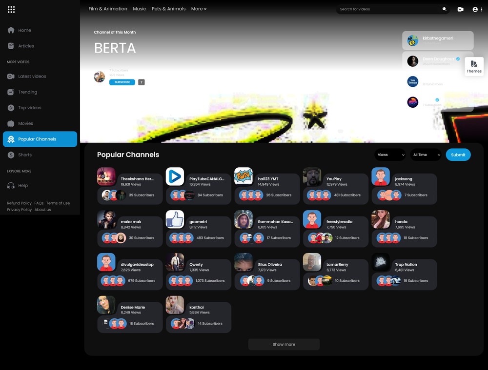 FreeTube - Ultimate PHP Video CMS Website | Video Sharing Platform | Streaming