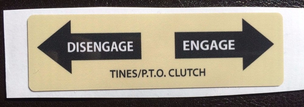 Troy Bilt Clutch Decal for Horse 3