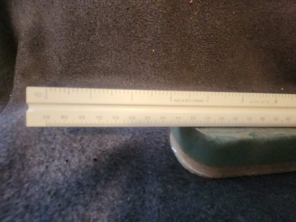 Vintage ALVIN No.111 U. S. ST'D Triangular Engineering Scale Ruler (1) Hardwood
