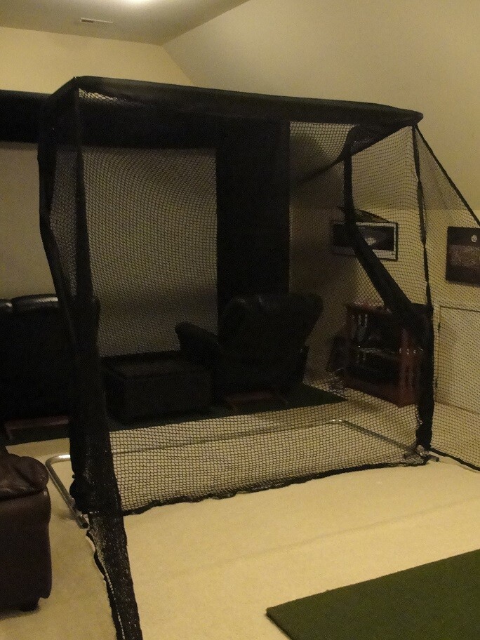 Ultimate Golf Net Frame with Ball Return 93 x 89 WITH SCREEN**NET RETURN*
