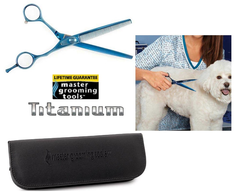 Master Grooming Tools TITANIUM 42 Tooth BLENDING SHEAR SCISSOR THINNER Blender