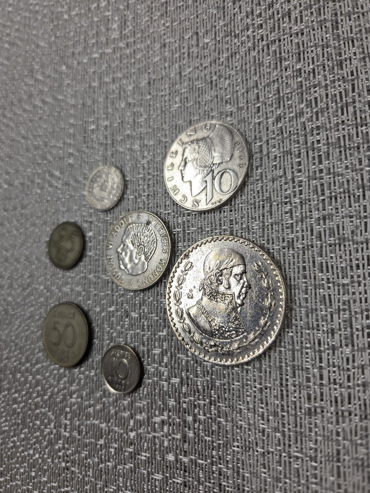 Silver Foreign Seven Coin Lot