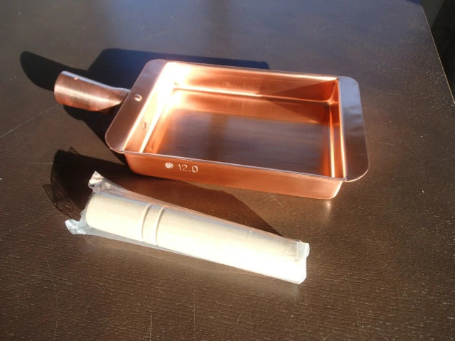 Pure copper rectangular tamagoyaki pan Kansai style inner dimensio From Japan