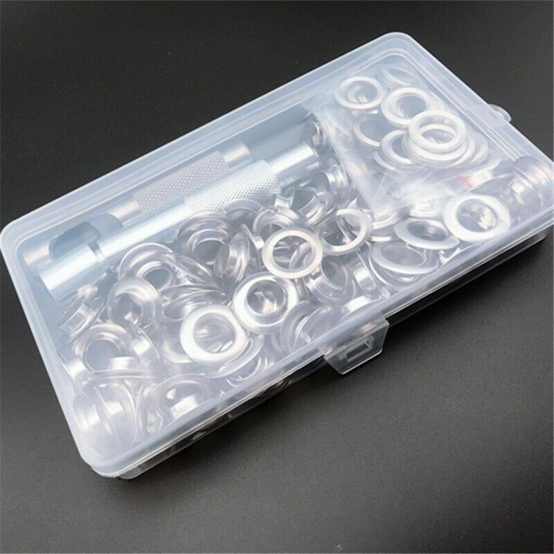 100PCS Leather Rivet Loops 12mm With Installation Tools