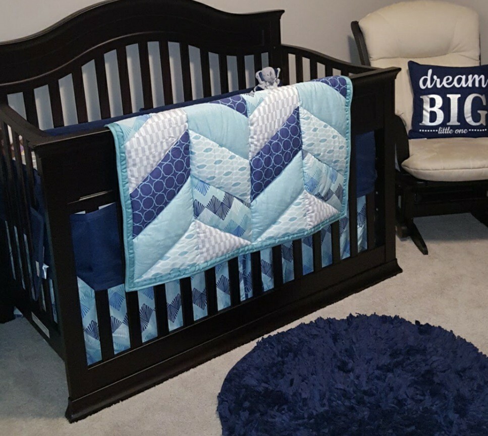 The Peanut Shell Mosaic Crib Bedding