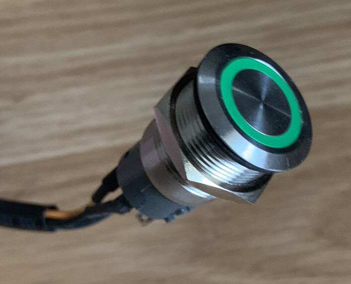 Replacement GREEN Lighted Button for EV Rider  AF (S19AF) Mobility Scooter