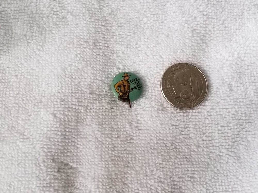 WW1 Over The Top Pinback