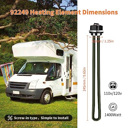 92249 1400W 110/120V Atwood RV Water Heater Element, Suitable for Heating