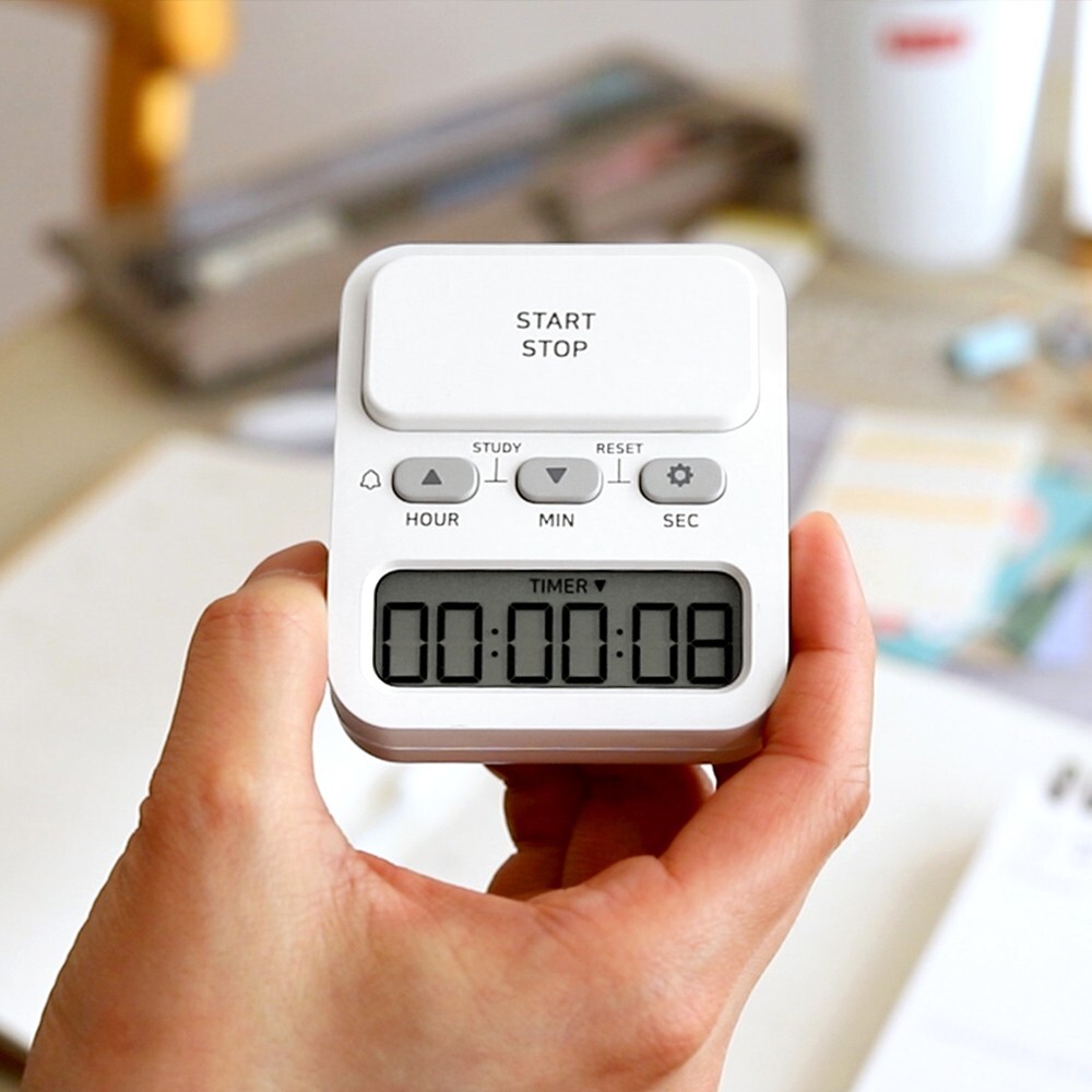 OWC Study Timer OT1647WH White Tone Korean Patented Design