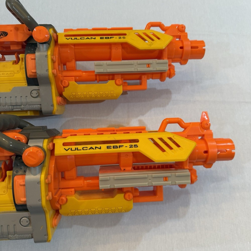 Nerf Vulcan EBF 25 Blaster Dart Gun Untested Missing Battery Tray