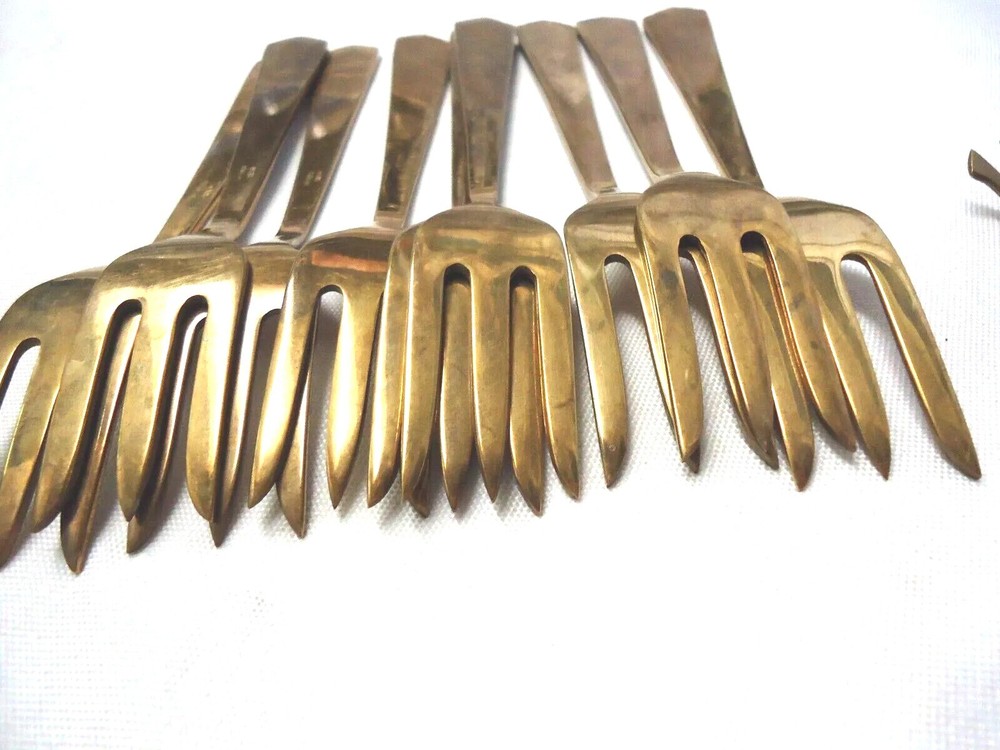 AMFARCO SIAM BRASS/BRONZE FLATWARE 50-PIECES
