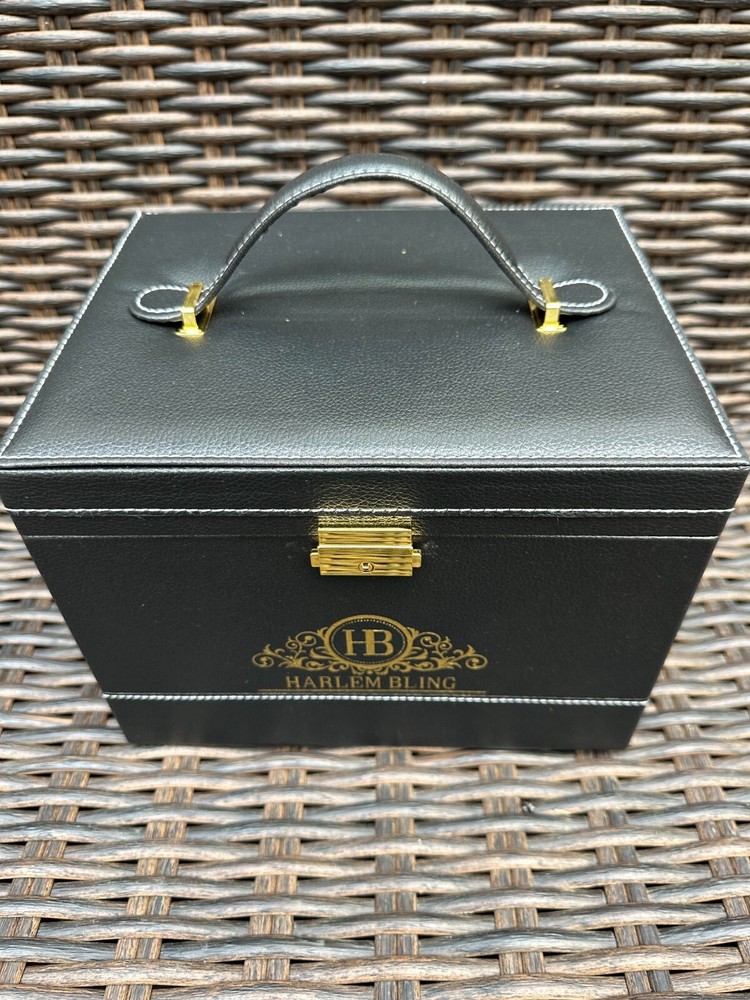 Harlembling Leather Full Size Home Jewelry Box Case