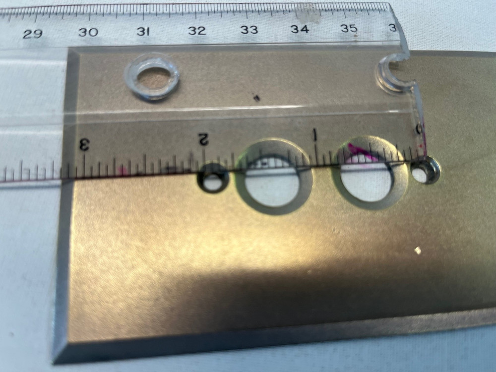 Vintage Solid Brass Push Button Switch Plate Cover Diamond H USA PLEASE READ