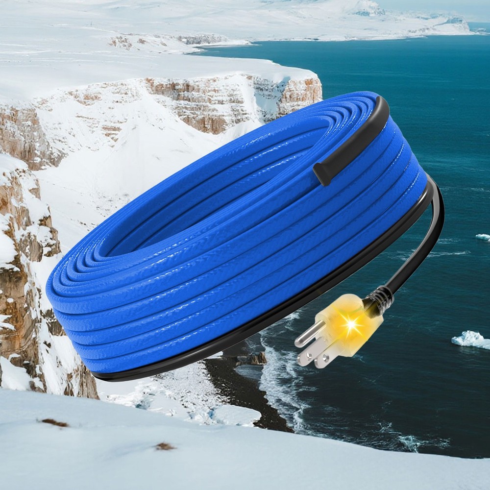 MAXKOSKO 40Ft Sewage Pipe Heating Cable for Wastewater Pipes - Self-Regulating