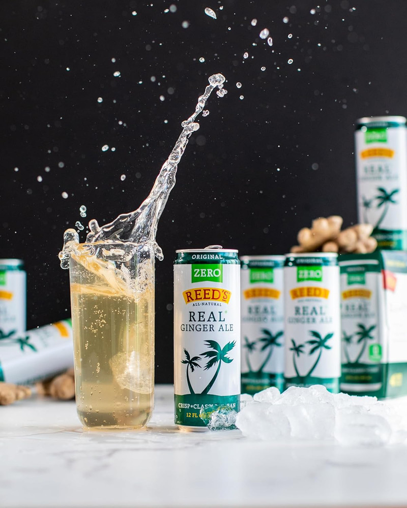 Zero Sugar Ginger Ale - Made with Pressed Organic Ginger - Zero Calories - 12Oz