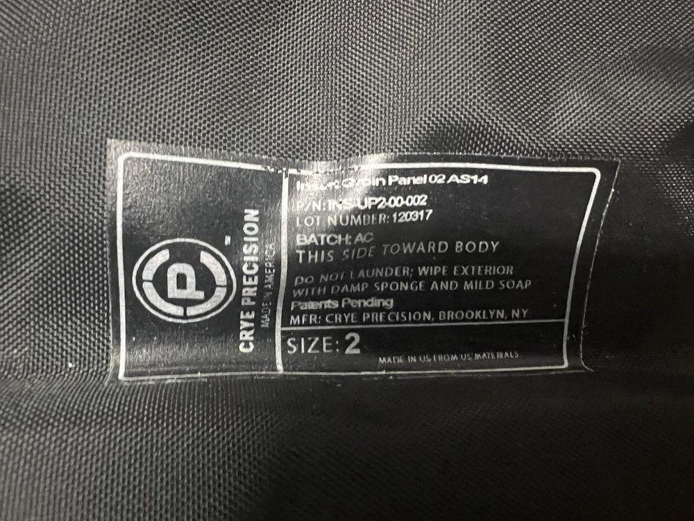 Crye Precision Groin Protection System 2 Multicam Size 2 Used #1