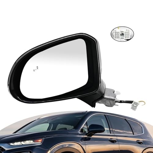 Driver Side Mirror Assembly Compatible with Santa Fe 2019-2023 with Blind Left