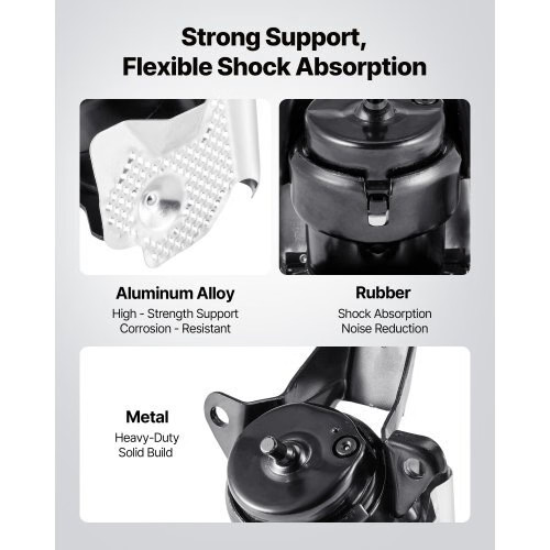 Engine Motor Mount Replacement, Left Front Engine Mount, Universal Compatible wi