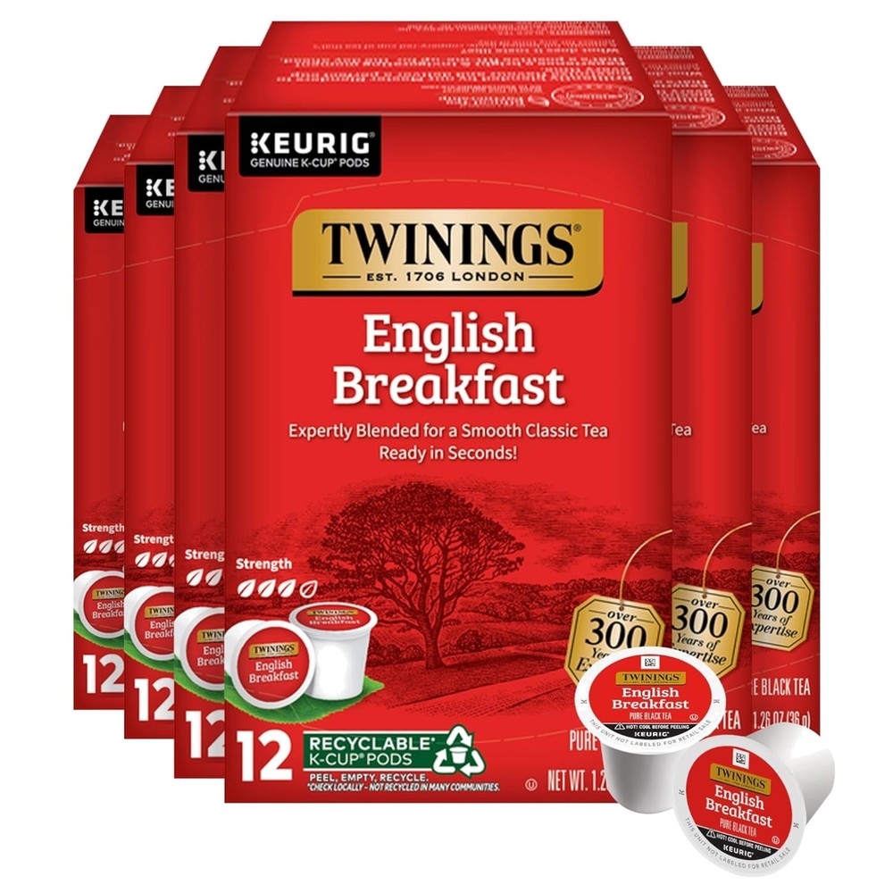 English Breakfast Black Tea Pods 72-Count Pack