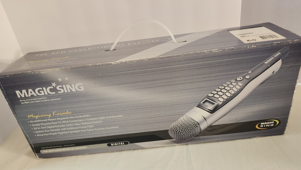 Magic Sing Karaoke Microphone ED8000 with Cartridges